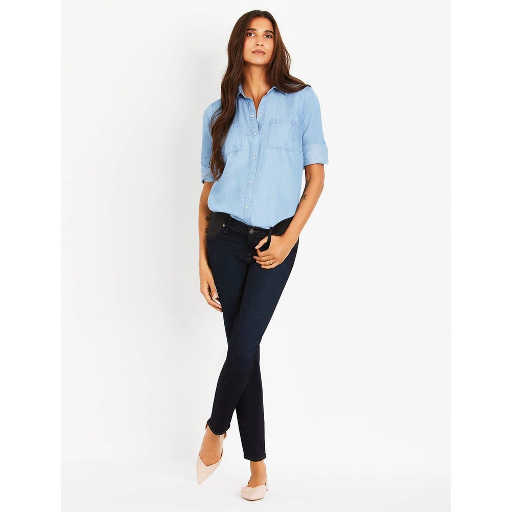 PAIGE SIDE PANEL VERDUGO ANKLE MATERNITY JEANS Size 30 NWT